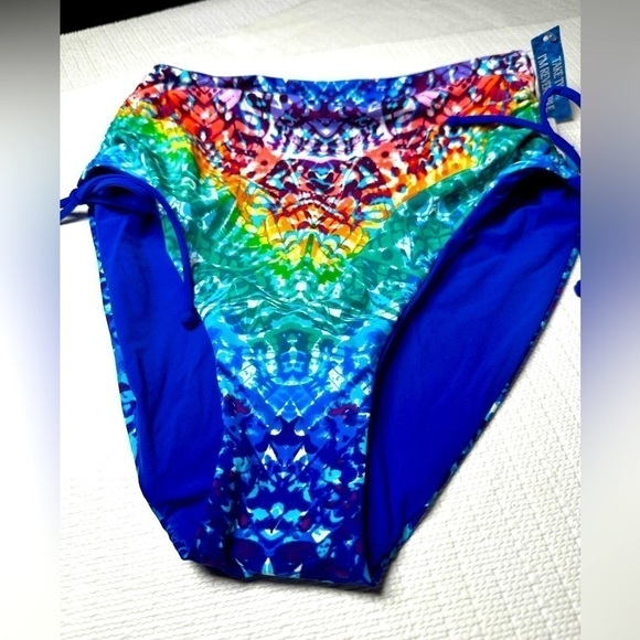 Skinnydip Skinny Dippers Rainbow Alice Transformer Reversible Swim Bottom M NEW - Picture 1 of 16